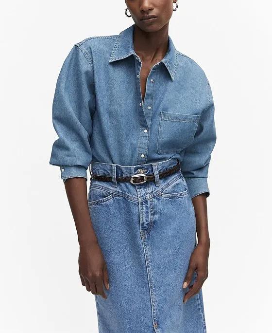 Women's Pocket Denim Shirt