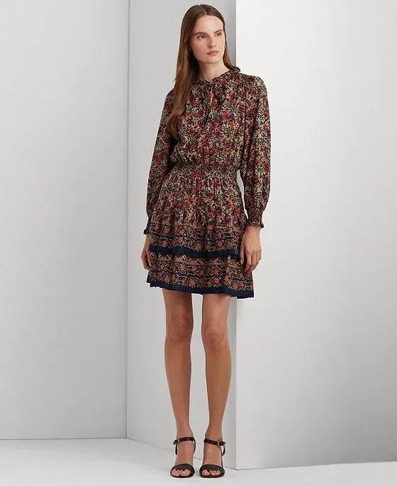Women's Print Cotton Voile Dress