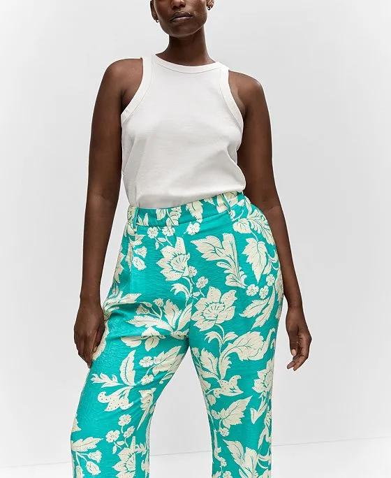 Women's Printed Straight Pants