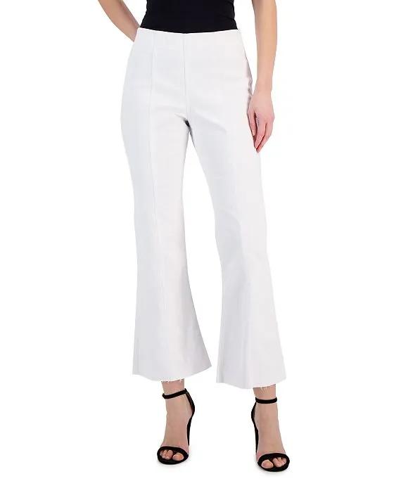 Women's Pull-On Flared Cropped Jeans, Created for Macy's