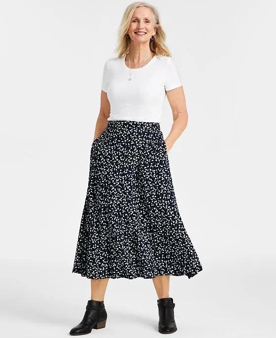 Women's Pull-On Midi Skirt, Created for Macy's