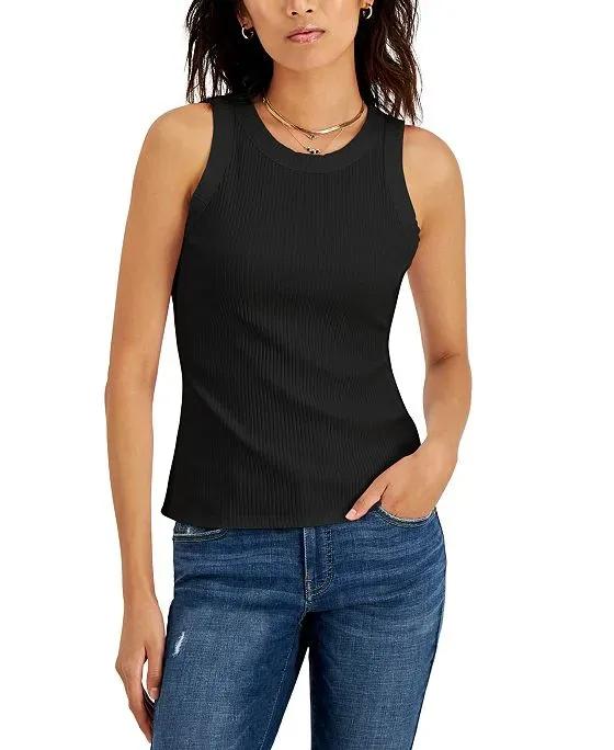 Women's Ribbed Crewneck Top, Created for Macy's