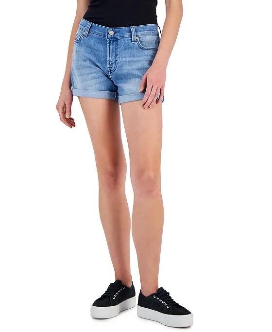 Women's Rolled-Cuff Jean Shorts