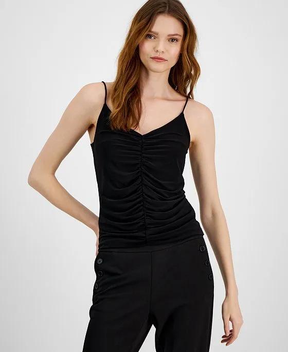 Women's Ruched V-Neck Camisole, Created for Macy's