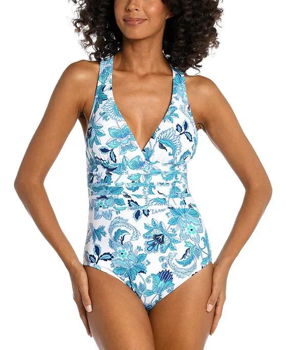 Women's Santorini Strappy X-Back One-Piece Swimsuit