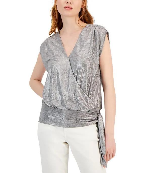 Women's Shine Side-Tie Top, Created for Macy's