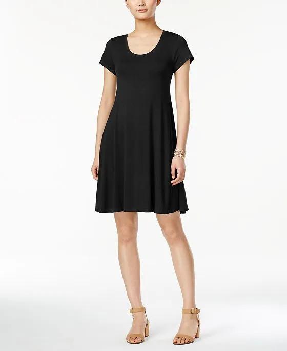 Women's Short-Sleeve A-Line Dress, Created for Macy's