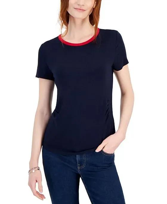 Women's Side-Cinch Short-Sleeve T-Shirt