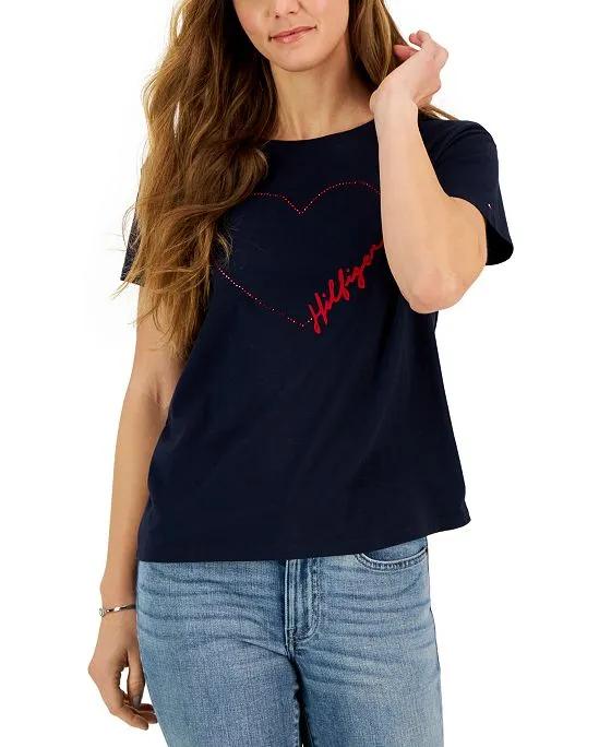 Women's Signature Heart-Graphic T-Shirt