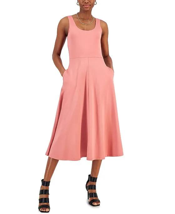 Women's Sleeveless Midi Dress, Created for Macy's