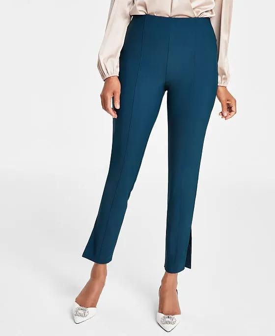 Women's Slit Ankle Pants, Created for Macy's