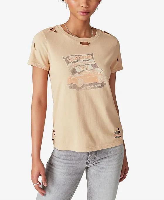 Women's Speed Trials Graphic Cotton T-Shirt