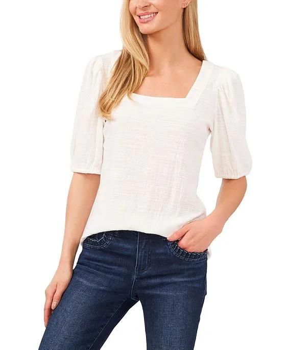 Women's Square Neck Knit Top