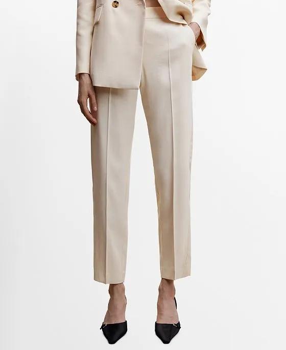Women's Straight Suit Pants