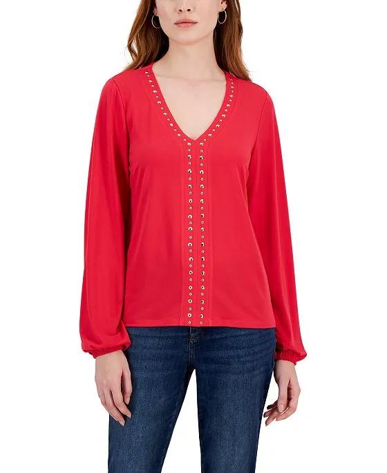 Women's Studded Top, Created for Macy's