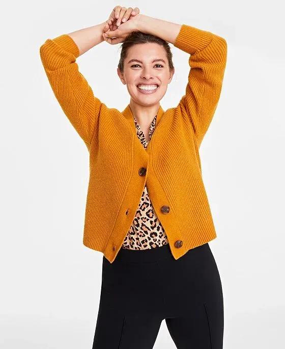 Women's Three-Button Classic Cardigan, Created for Macy's