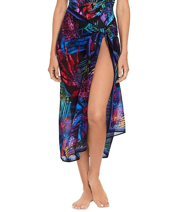 Women's Tropical Scarf Pareo Cover-Up