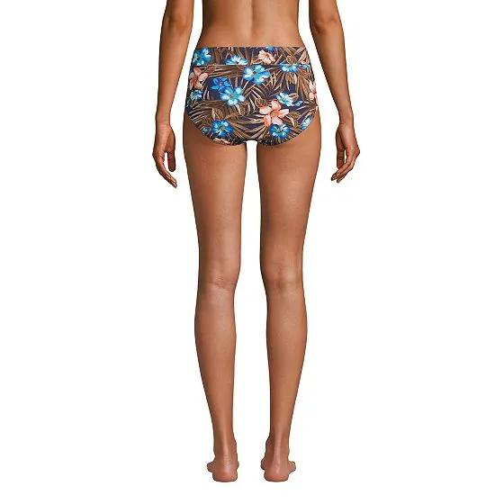 Women's Tummy Control High Waisted Bikini Swim Bottoms Print