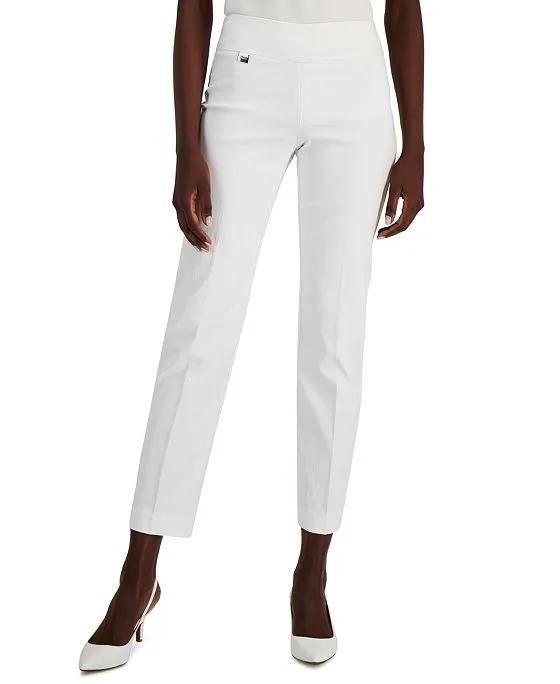 Women's Tummy-Control Pull-On Straight Leg Pants, Created for Macy's 