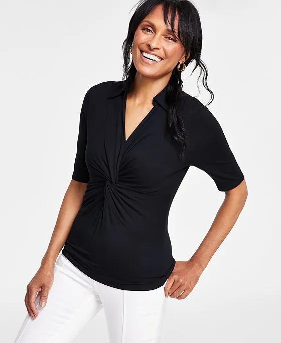 Women's Twist-Front Top, Created for Macy's
