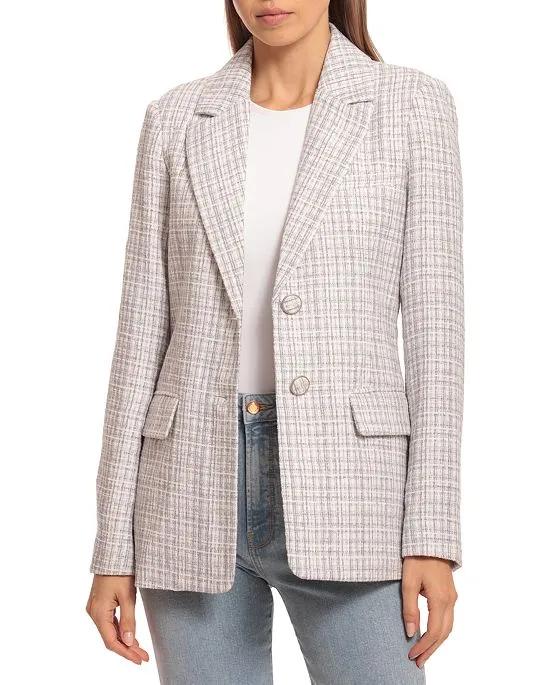 Women's Whipstitch Tweed Blazer