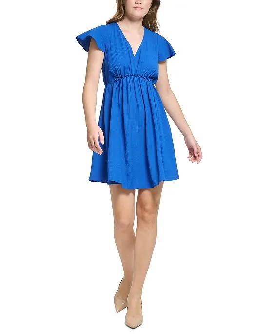 Women's X-Fit Flutter-Sleeve A-Line Dress