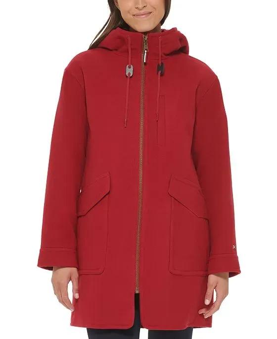 Women's Zip Front Hooded Coat