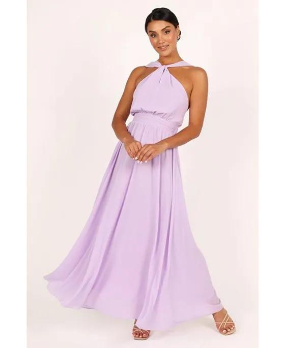 Womens Blossom Halterneck Maxi Dress