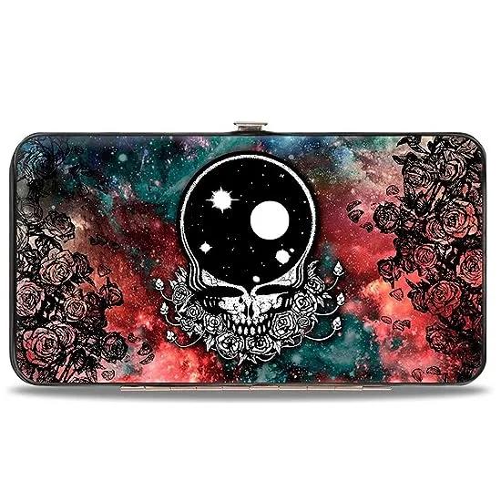 Womens Buckle-down Hinge - Space Your Face/Galaxy Wallet, Multicolor, 7 x 4 US
