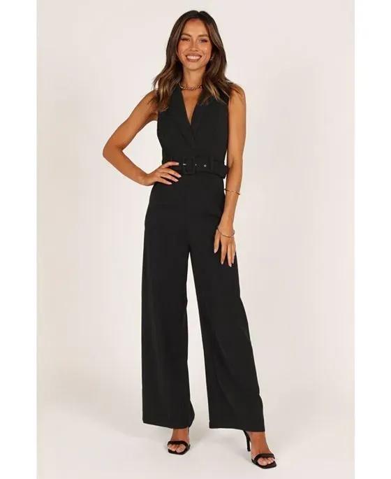 Womens Sienna Belted Jumpsuit