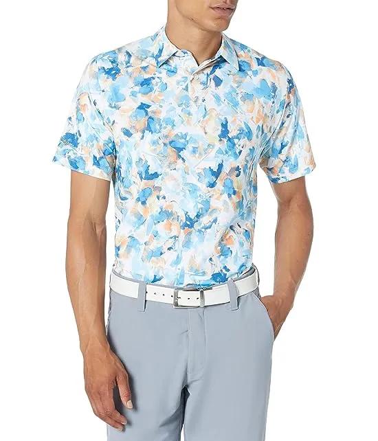 X-Ray Floral Print Polo