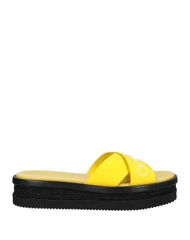 Yellow Canvas Espadrilles