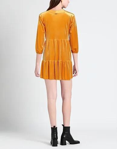Yellow Chenille Short dress