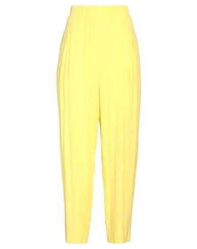 Yellow Chiffon Casual pants