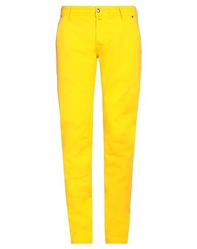 Yellow Cotton twill 5-pocket