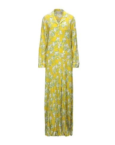 Yellow Crêpe Long dress