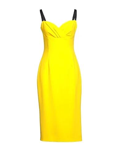 Yellow Crêpe Midi dress