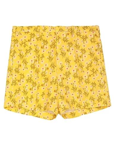 Yellow Crêpe Shorts & Bermuda