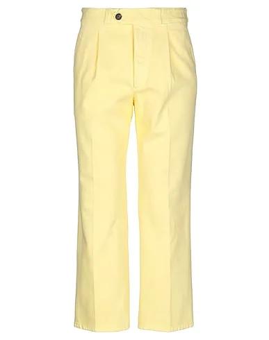 Yellow Gabardine Casual pants