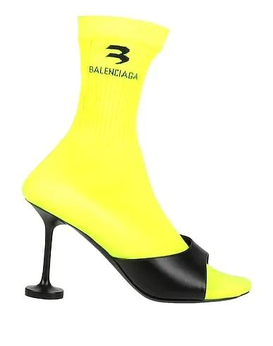 Yellow Knitted Ankle boot