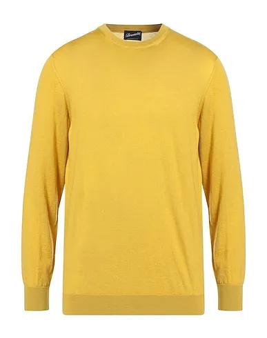Yellow Knitted Cashmere blend