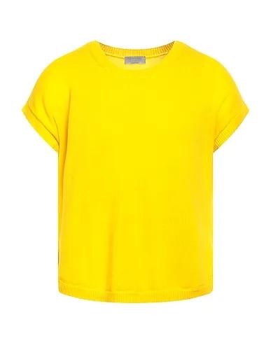 Yellow Knitted Cashmere blend
