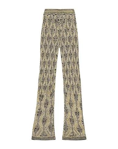 Yellow Knitted Casual pants