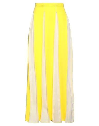 Yellow Knitted Maxi Skirts
