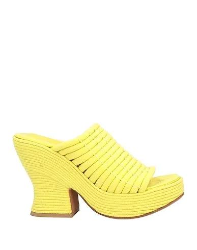 Yellow Knitted Sandals