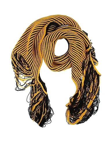 Yellow Knitted Scarves and foulards