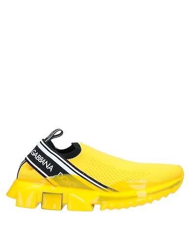 Yellow Knitted Sneakers