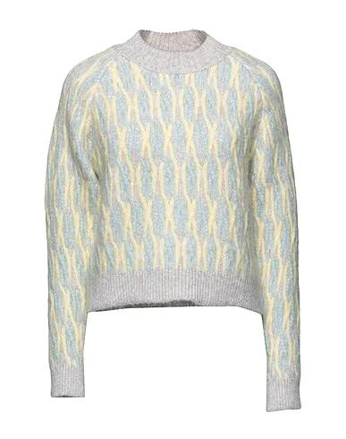 Yellow Knitted Sweater ONLMELLIE L/S O-NECK PULLOVER KNT

