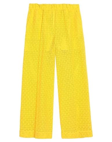 Yellow Lace Casual pants