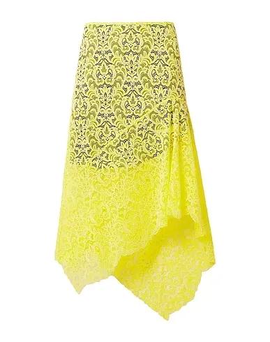 Yellow Lace Midi skirt